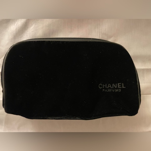 Bags Black Velvet Chanel Cosmetic Bag Poshmark